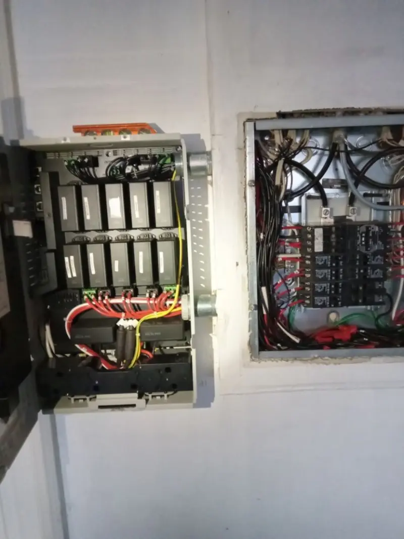 Electrical panel upgrade completed for Security Camera Wiring in Miami